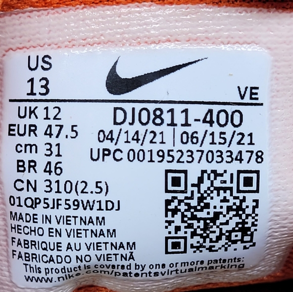 Nike Air Zoom Pegasus 38 'Chicago Bears' DJ0811-400 - Picture 13 of 13